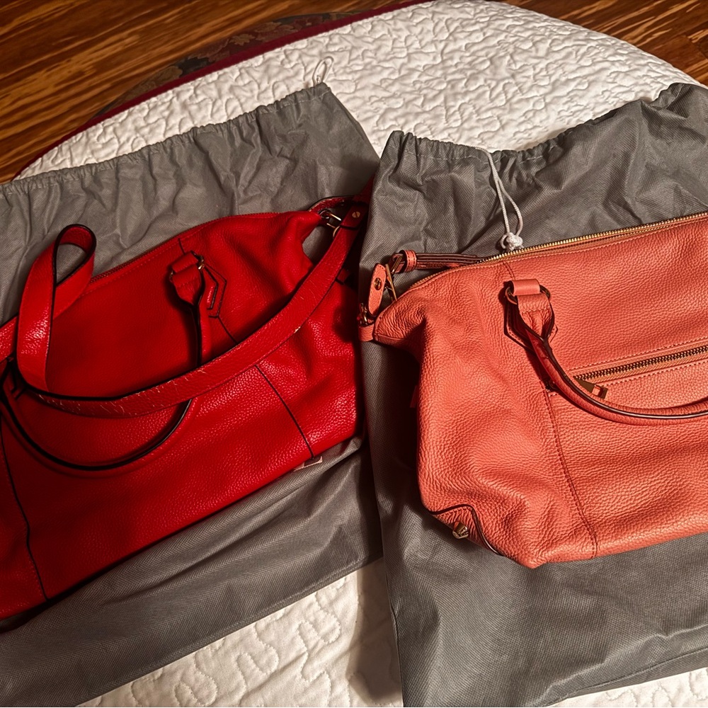 Stylish Red and Orange Women's Handbags
